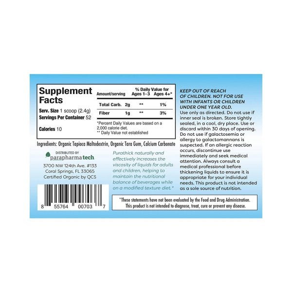 purathick 4.4 oz. Jar Unflavored Powder - 1148669_CS - 4 purathick 4.4 oz. Jar Unflavored Powder - 1148669_CS - 4