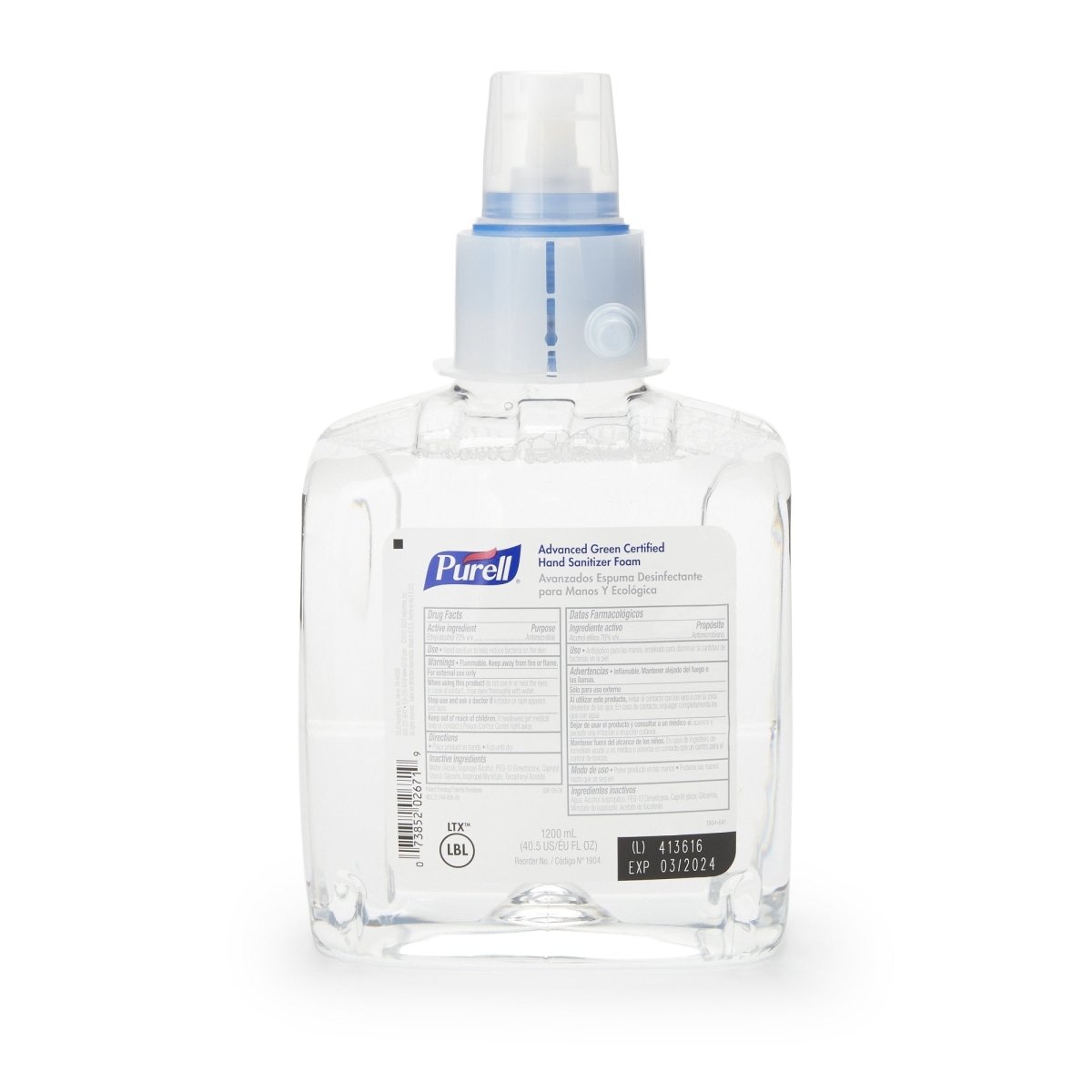 Purell Advanced Foaming Hand Sanitizer 1200 Ml Dispenser Refill Bottle - 808192_CS - 1 Purell Advanced Foaming Hand Sanitizer 1200 Ml Dispenser Refill Bottle - 808192_CS - 1