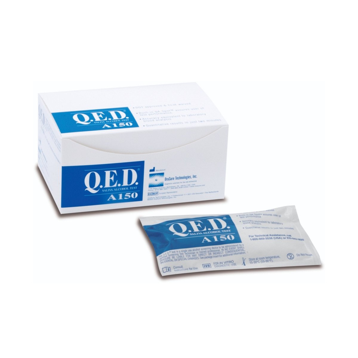 Q.E.D. Saliva Alcohol Test Rapid Test Kit - 279277_BX - 1 Q.E.D. Saliva Alcohol Test Rapid Test Kit - 279277_BX - 1