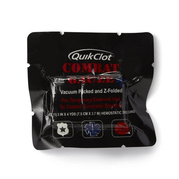 QuikClot Combat Gauze LE Hemostatic Dressing, 3 Inch x 4 Yard - 812748_EA - 1 QuikClot Combat Gauze LE Hemostatic Dressing, 3 Inch x 4 Yard - 812748_EA - 2