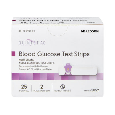Quintet AC Blood Glucose Test Strips - 854636_CS - 16 Quintet AC Blood Glucose Test Strips - 854636_CS - 16