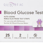 Quintet AC Blood Glucose Test Strips - 854636_CS - 18 Quintet AC Blood Glucose Test Strips - 854636_CS - 18