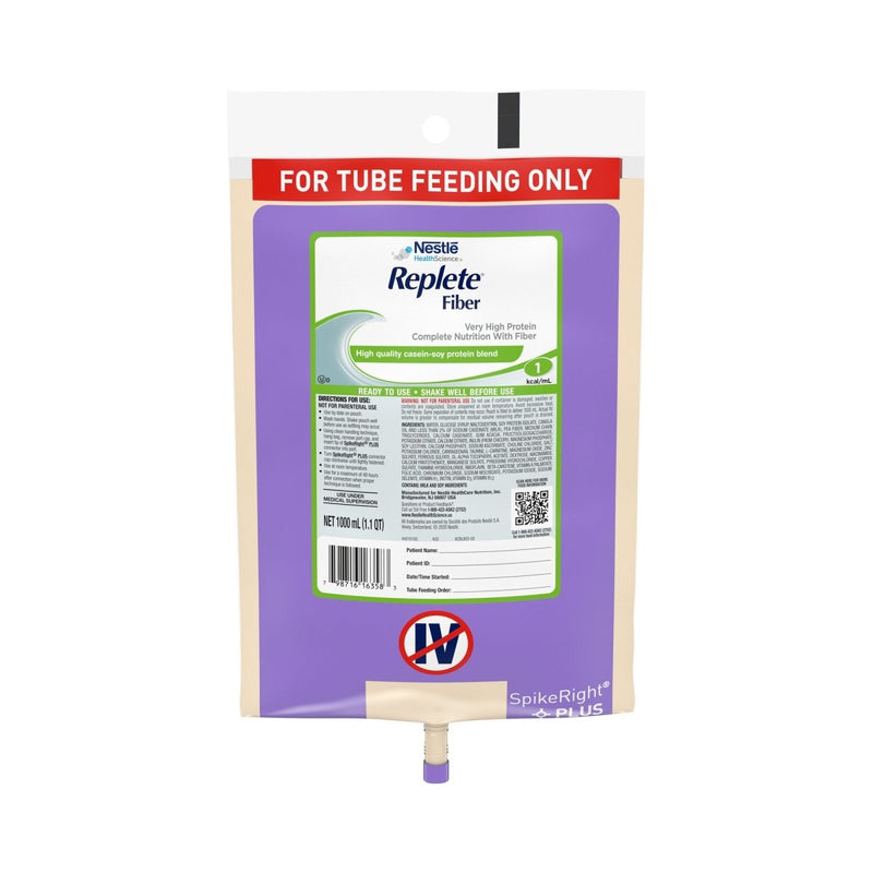 Replete Fiber Ready to Hang Tube Feeding Formula - 662459_EA - 5 Replete Fiber Ready to Hang Tube Feeding Formula - 662459_EA - 5