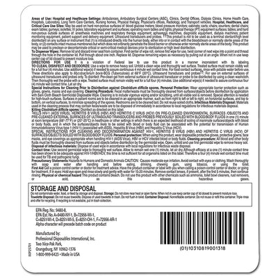 Sani-Cloth Surface Disinfectant Cleaner Bleach Wipe, 40 Individual Packets per Box - 786308_CS - 18 Sani-Cloth Surface Disinfectant Cleaner Bleach Wipe, 40 Individual Packets per Box - 786308_CS - 18
