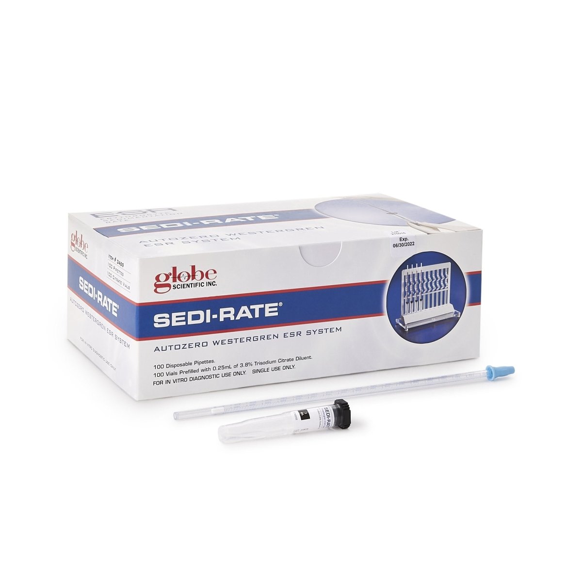 Sedi Rate Erythrocyte Sedimentation Rate (Esr) Autozero Westergren Hematology Test Kit - 404880_BX - 1 Sedi Rate Erythrocyte Sedimentation Rate (Esr) Autozero Westergren Hematology Test Kit - 404880_BX - 1