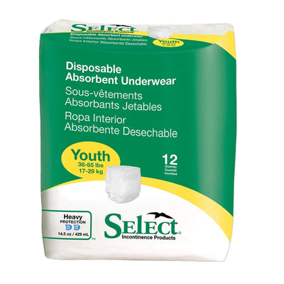 Select Absorbent Underwear, Pediatric -Unisex - 1008934_BG - 1 Select Absorbent Underwear, Pediatric -Unisex - 1008934_BG - 1