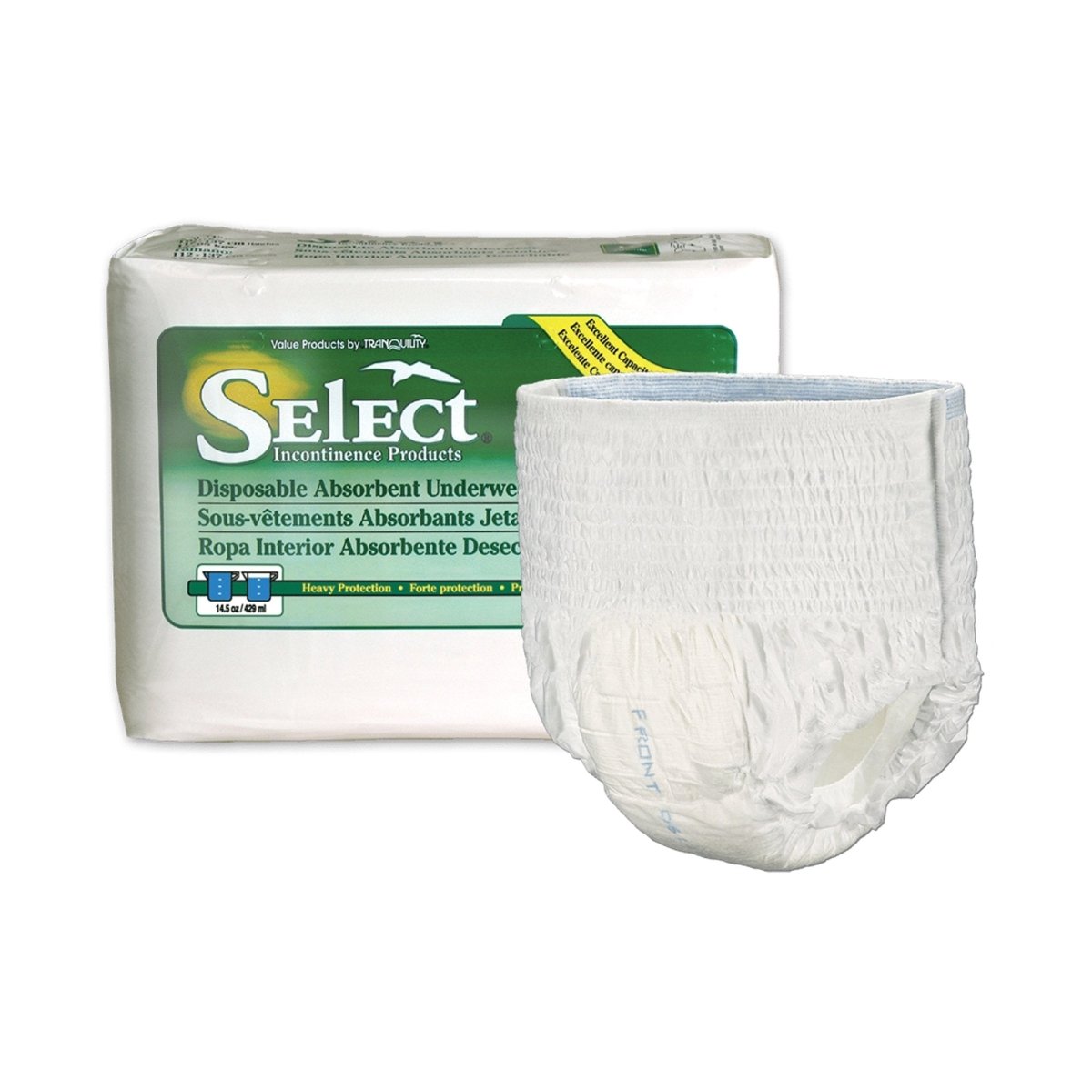 Select Absorbent Underwear -Unisex - 851765_BG - 1 Select Absorbent Underwear -Unisex - 851765_BG - 1