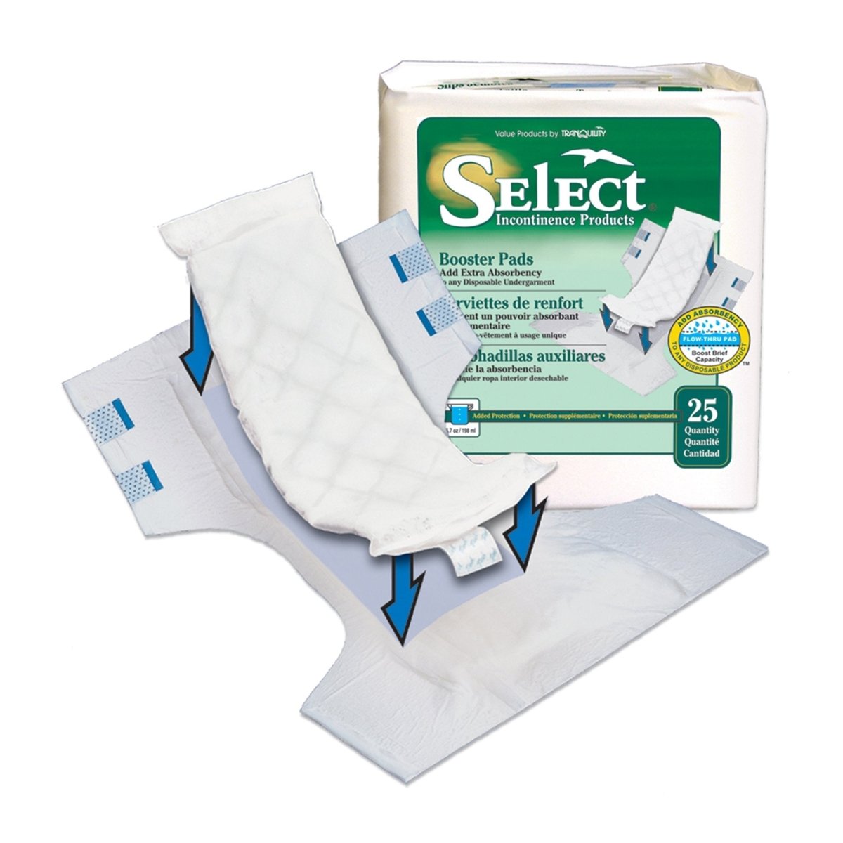 Select Added Absorbency Incontinence Booster Pad - 670507_CS - 1 Select Added Absorbency Incontinence Booster Pad - 670507_CS - 1