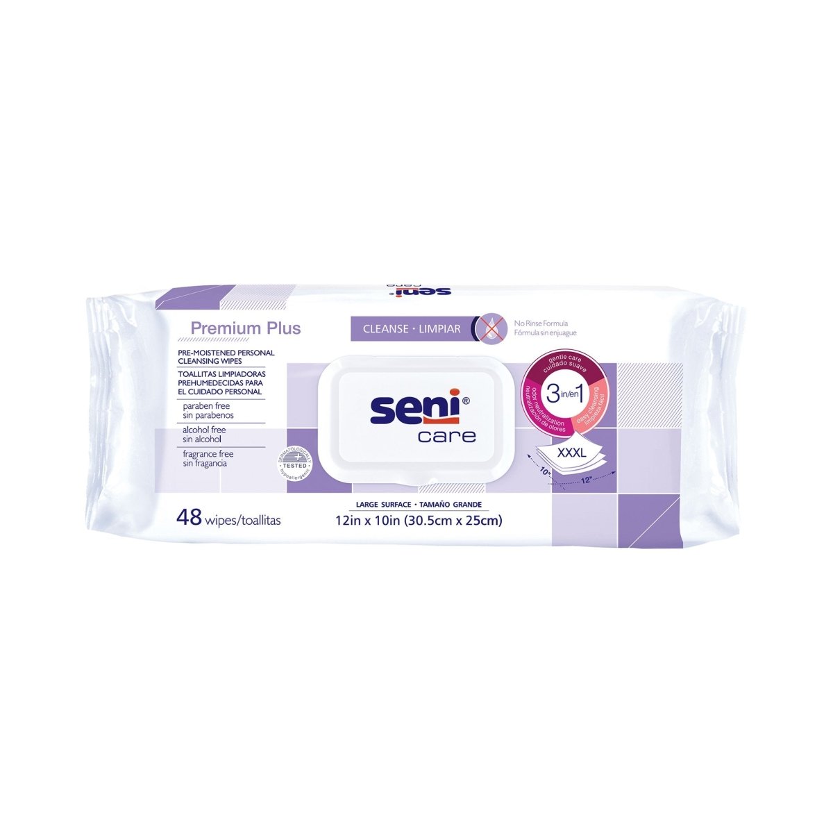 Seni Care Premium Plus Personal Cleansing Wipes - 1192225_CS - 1 Seni Care Premium Plus Personal Cleansing Wipes - 1192225_CS - 1