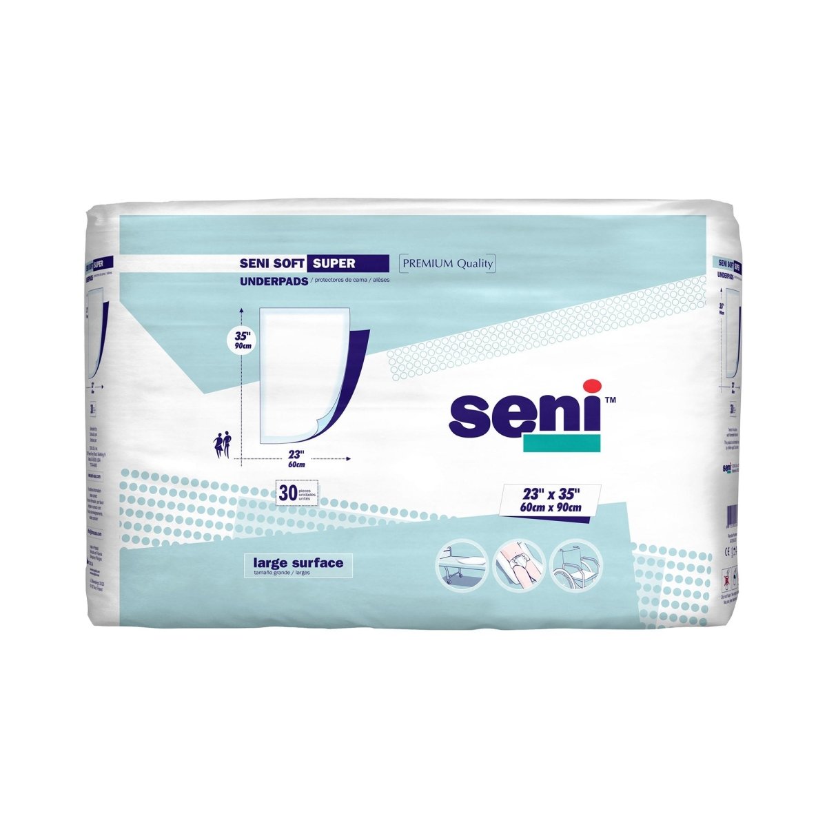 Seni Soft Super Underpad, 23 x 35 Inch - 1163821_PK - 1 Seni Soft Super Underpad, 23 x 35 Inch - 1163821_PK - 1
