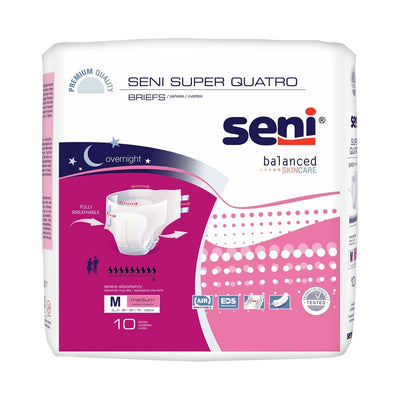 Seni Super Quatro Severe Absorbency Incontinence Brief -Unisex - 1163836_CS - 2 Seni Super Quatro Severe Absorbency Incontinence Brief -Unisex - 1163836_CS - 2