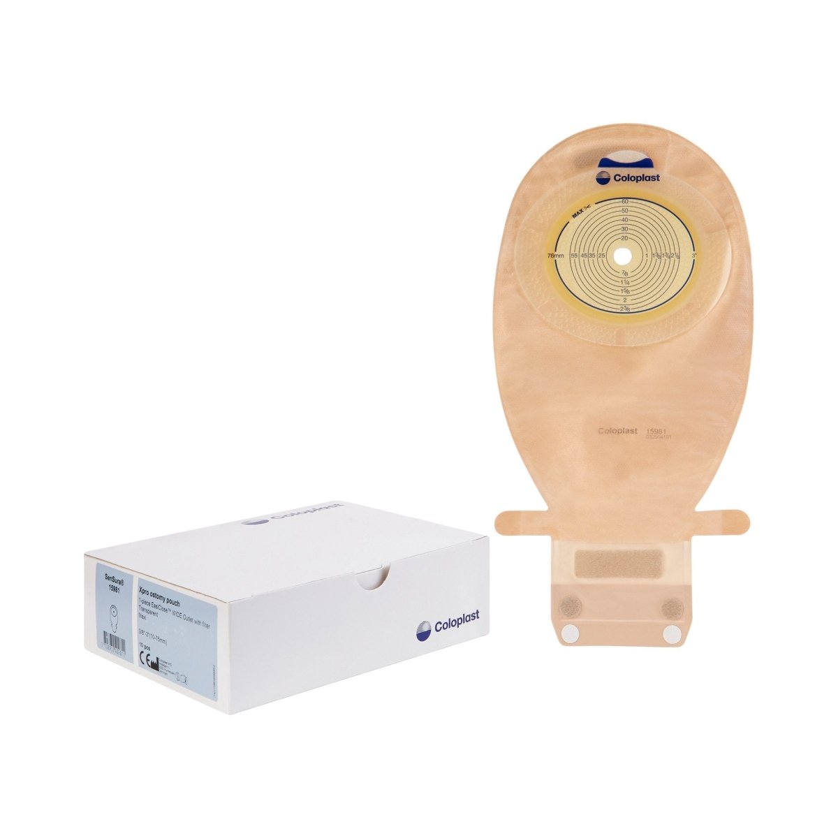 Sensura Xpro One Piece Drainable Transparent Ostomy Pouch - 734856_BX - 1 Sensura Xpro One Piece Drainable Transparent Ostomy Pouch - 734856_BX - 1