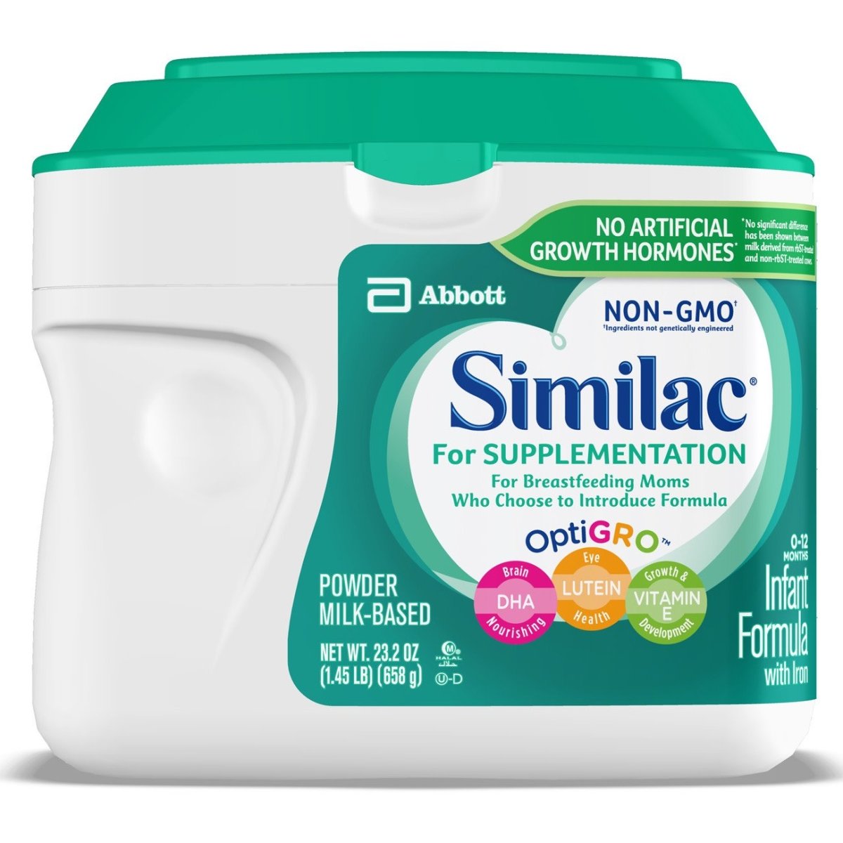 Similac For Supplementation Non-GMO Powder Infant Formula, 1.45 lbs. Canister - 1019451_EA - 1 Similac For Supplementation Non-GMO Powder Infant Formula, 1.45 lbs. Canister - 1019451_EA - 1