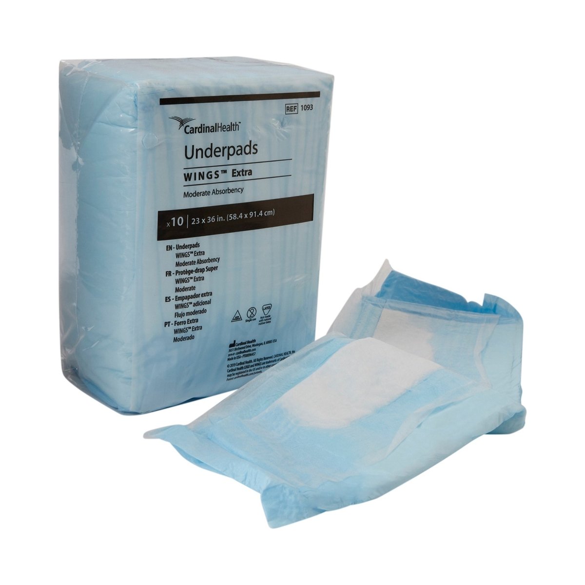 Simplicity Extra Underpad, Disposable, 23 X 36 Inch, Moderate Absorbency, Blue - 605058_BG - 1 Simplicity Extra Underpad, Disposable, 23 X 36 Inch, Moderate Absorbency, Blue - 605058_BG - 1