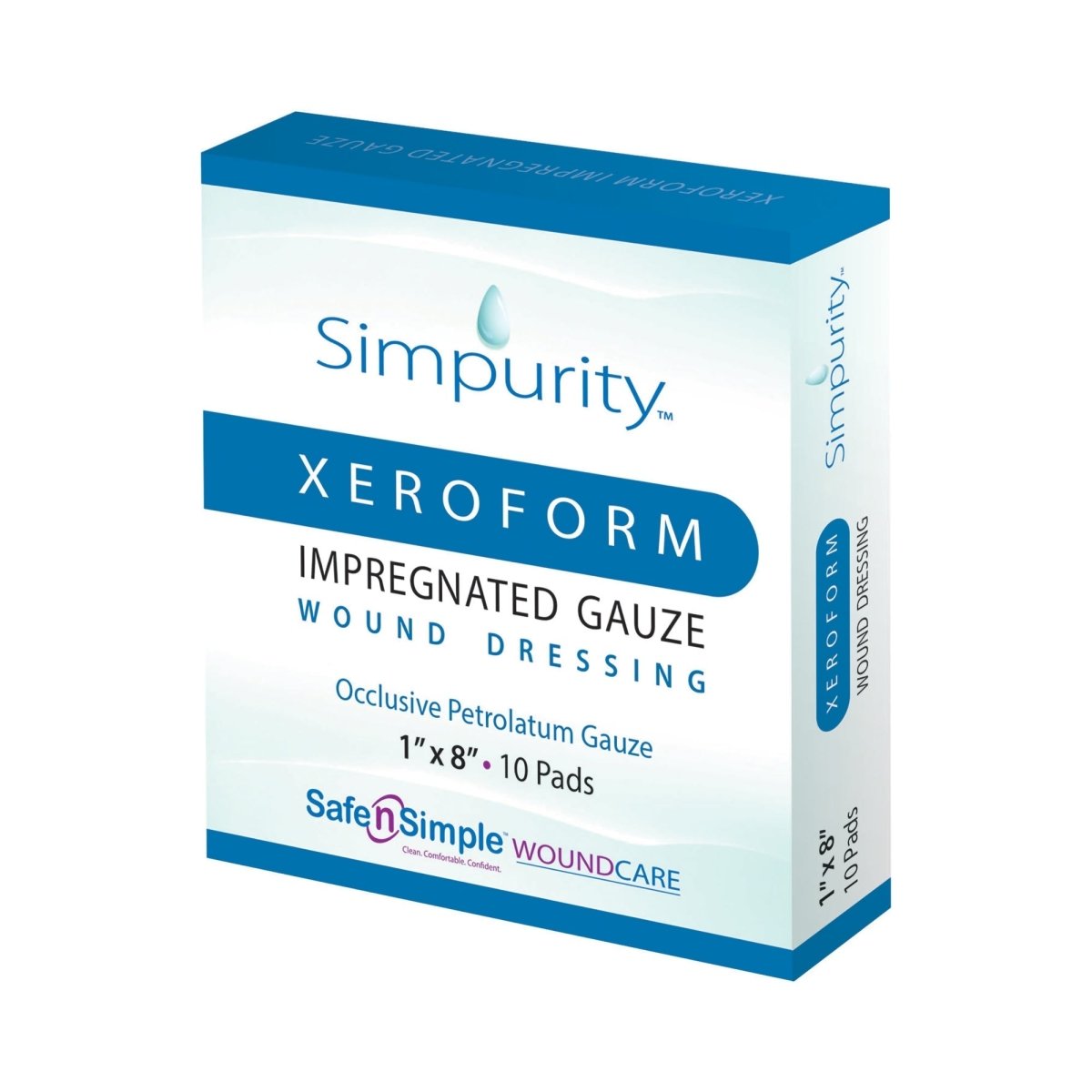 Simpurity XeroForm Impregnated Dressing, 1 x 8 Inch - 1153706_BX - 1 Simpurity XeroForm Impregnated Dressing, 1 x 8 Inch - 1153706_BX - 1