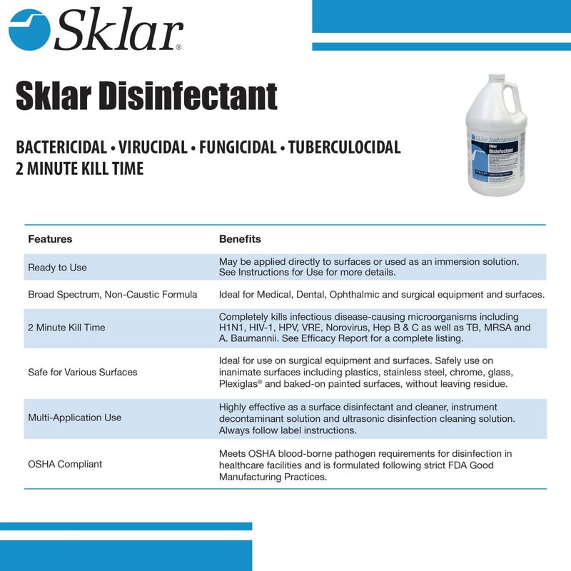 Sklar Surface Disinfectant - 241095_GL - 18 Sklar Surface Disinfectant - 241095_GL - 18