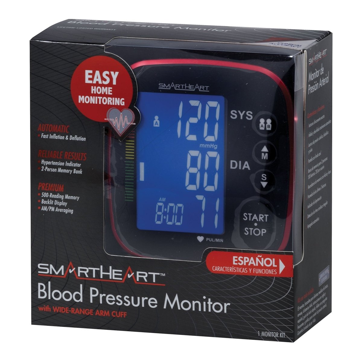 Smarthear Arm Automatic Blood Pressure Monitor - 1226068_EA - 1 Smarthear Arm Automatic Blood Pressure Monitor - 1226068_EA - 1