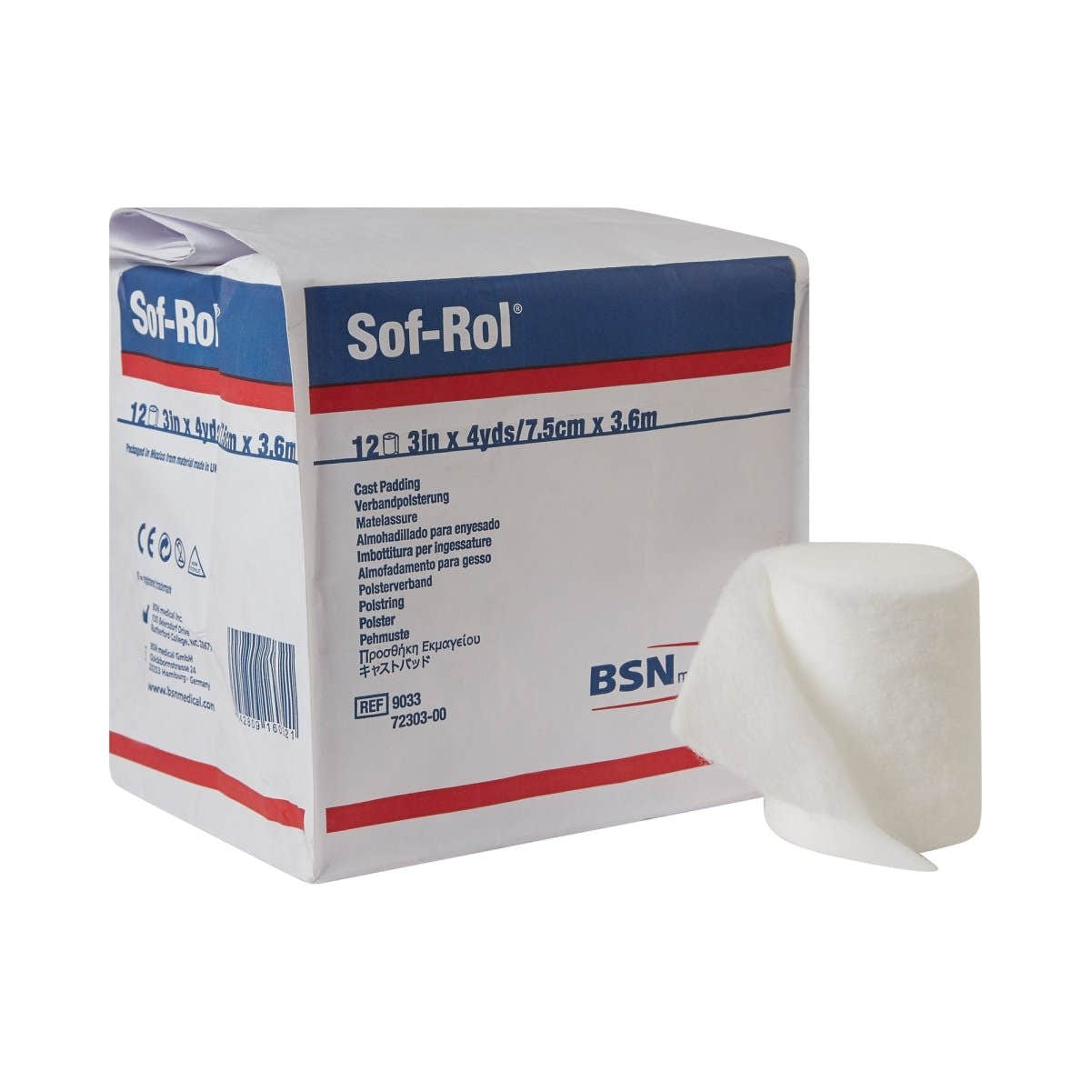 Sof Rol White Rayon Undercast Cast Padding - 4890_BG - 1 Sof Rol White Rayon Undercast Cast Padding - 4890_BG - 1