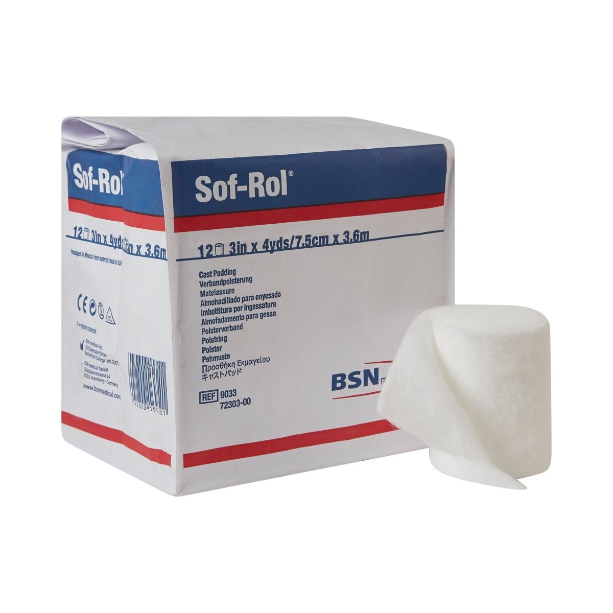 Sof Rol White Rayon Undercast Cast Padding - 4890_BG - 1 Sof Rol White Rayon Undercast Cast Padding - 4890_BG - 1