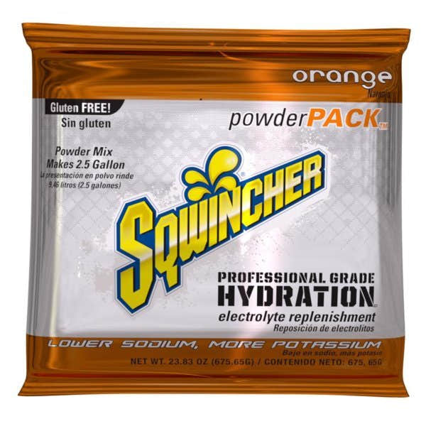 Sqwincher Powder Pack Orange Electrolyte Replenishment Drink Mix, 9.53 oz. Packet - 1057724_BX - 1 Sqwincher Powder Pack Orange Electrolyte Replenishment Drink Mix, 9.53 oz. Packet - 1057724_BX - 1