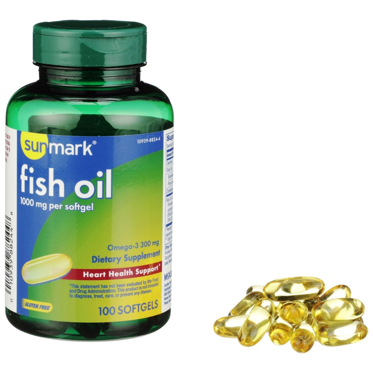Sunmark 1000 mg Strength Fish Oil Omega 3 Supplement - 1110953_BT - 1 Sunmark 1000 mg Strength Fish Oil Omega 3 Supplement - 1110953_BT - 1