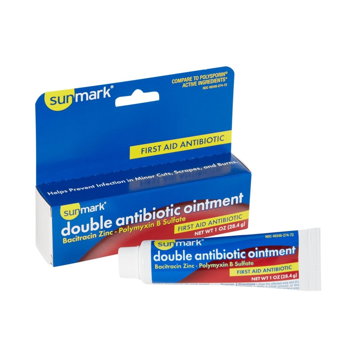 Sunmark Bacitracin / Polymyxin B First Aid Antibiotic - 552037_EA - 1 Sunmark Bacitracin / Polymyxin B First Aid Antibiotic - 552037_EA - 1