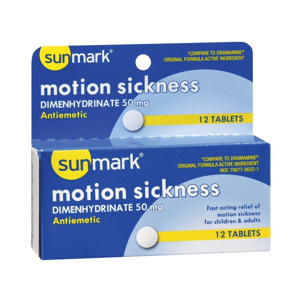 Sunmark Dimenhydrinate Nausea Relief - 1060785_BX - 1 Sunmark Dimenhydrinate Nausea Relief - 1060785_BX - 1