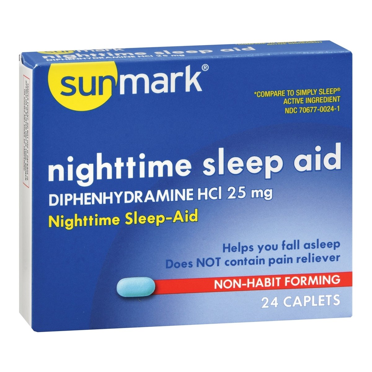 Sunmark Diphenhydramine Sleep Aid - 1060786_BX - 1 Sunmark Diphenhydramine Sleep Aid - 1060786_BX - 1