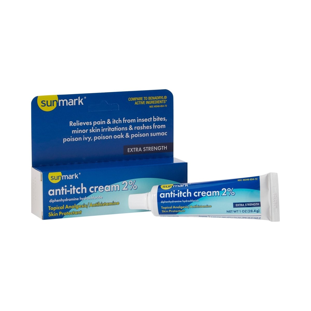Sunmark Diphenhydramine / Zinc Acetate Itch Relief - 917182_EA - 1 Sunmark Diphenhydramine / Zinc Acetate Itch Relief - 917182_EA - 1