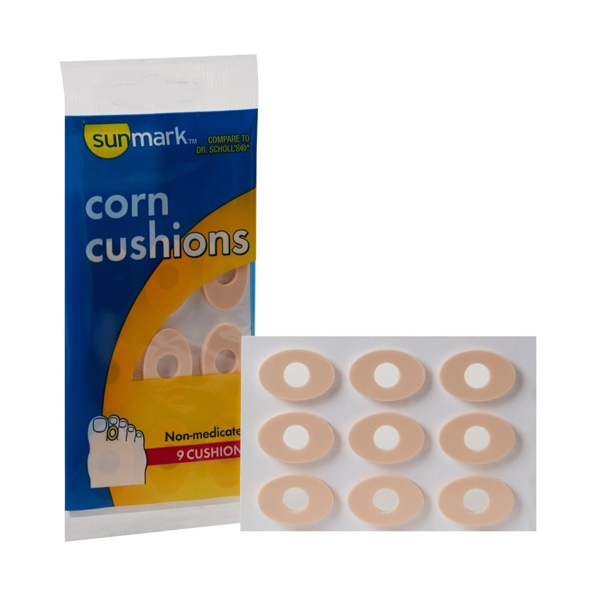 Sunmark Pad Corn Cushion, One Size Fits Most - 871327_PK - 1 Sunmark Pad Corn Cushion, One Size Fits Most - 871327_PK - 1