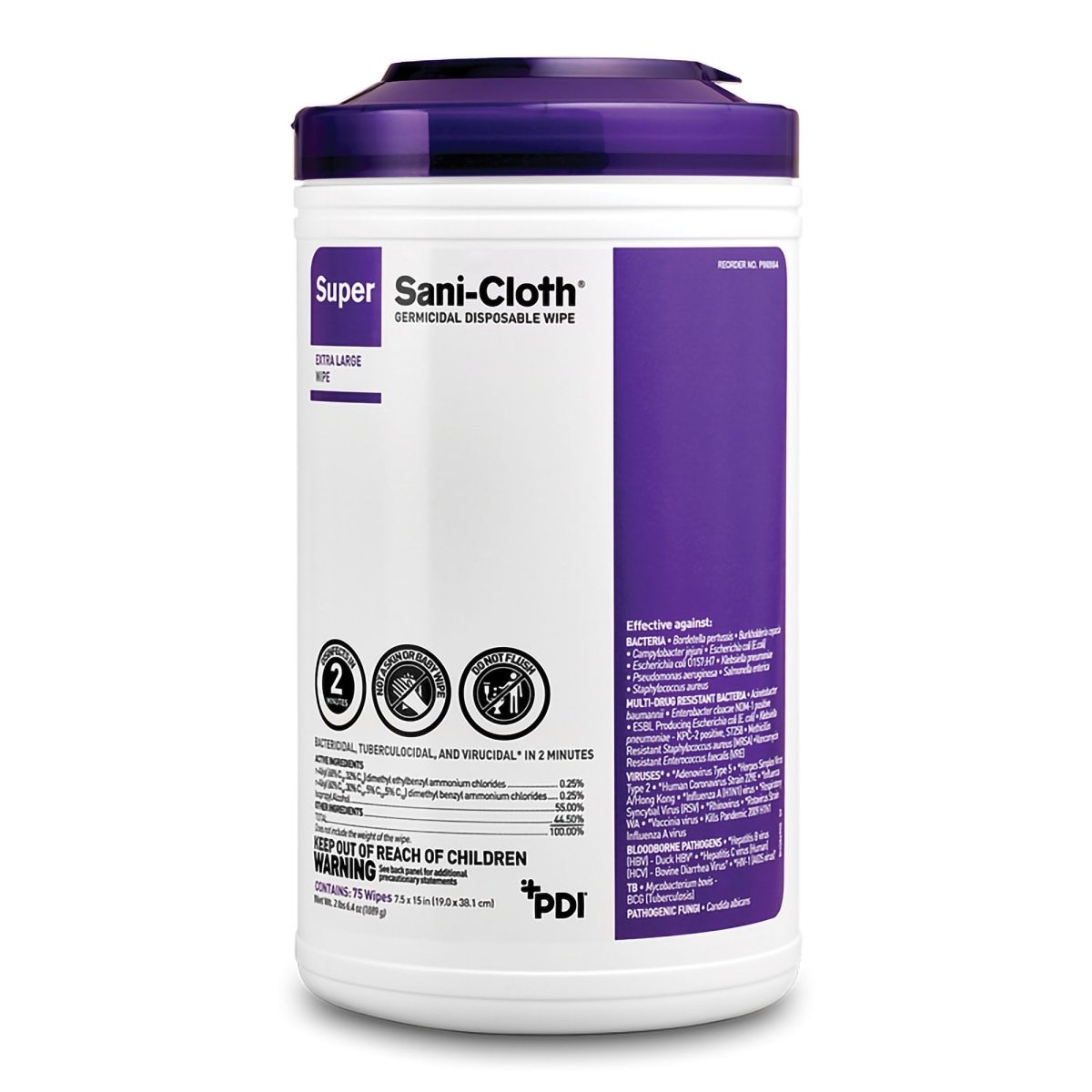 Super Sani Cloth Germicidal Disposable Wipe - 1207552_CN - 1 Super Sani Cloth Germicidal Disposable Wipe - 1207552_CN - 1