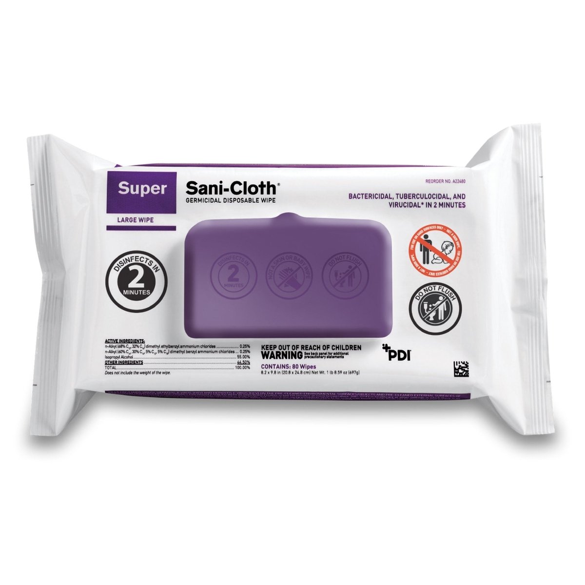 Super Sani Cloth Surface Disinfectant Cleaner - 1186308_CS - 1 Super Sani Cloth Surface Disinfectant Cleaner - 1186308_CS - 1