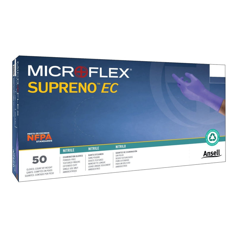 Supreno EC Nitrile Extended Cuff Length Exam Gloves - 446000_BX - 3 Supreno EC Nitrile Extended Cuff Length Exam Gloves - 446000_BX - 3