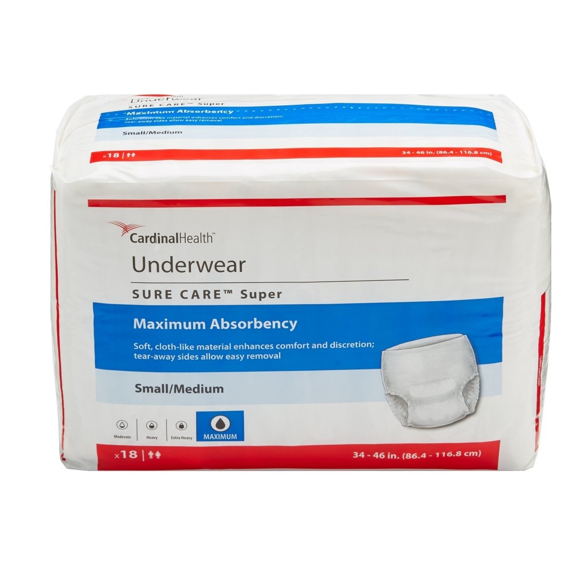 Sure Care Protective Incontinence Underwear, Disposable -Unisex - 439575_BG - 1 Sure Care Protective Incontinence Underwear, Disposable -Unisex - 439575_BG - 1