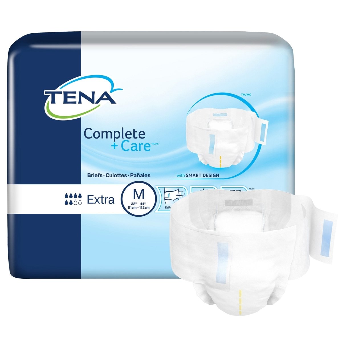 Tena Complete +Care Extra Incontinence Brief -Unisex - 1111001_BG - 1 Tena Complete +Care Extra Incontinence Brief -Unisex - 1111001_BG - 1