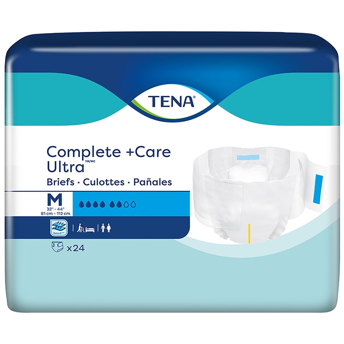 Tena Complete +Care Ultra Incontinence Brief -Unisex - 1160263_BG - 1 Tena Complete +Care Ultra Incontinence Brief -Unisex - 1160263_BG - 1