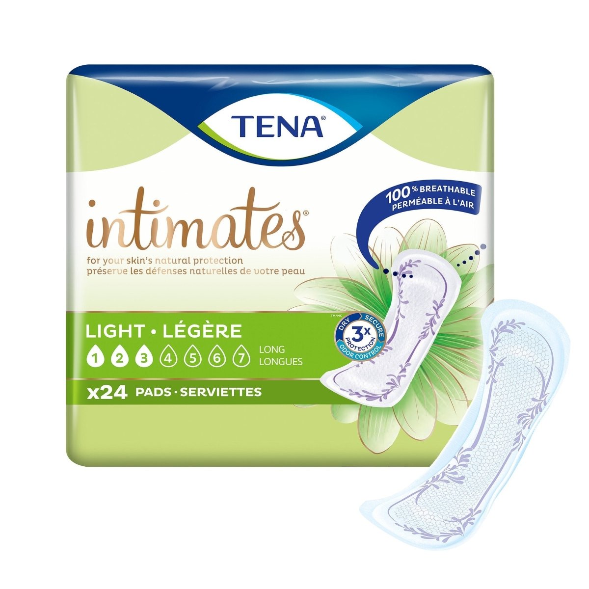 Tena Intimates Ultra Thin Light Long Bladder Control Pad - 1059446_BG - 1 Tena Intimates Ultra Thin Light Long Bladder Control Pad - 1059446_BG - 1