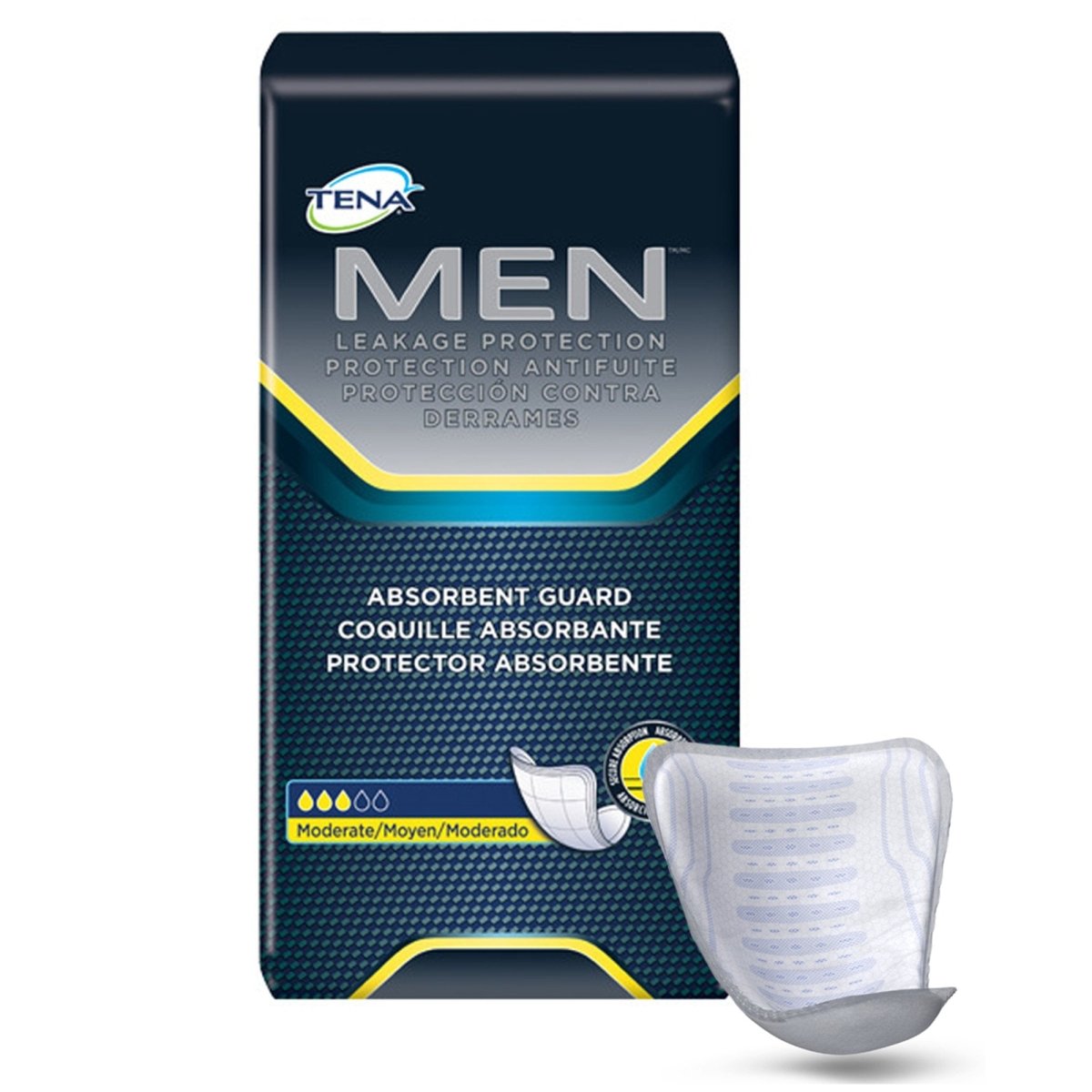 TENA Men Moderate Guards, Bladder Control Pad - 465704_BG - 1 TENA Men Moderate Guards, Bladder Control Pad - 465704_BG - 1