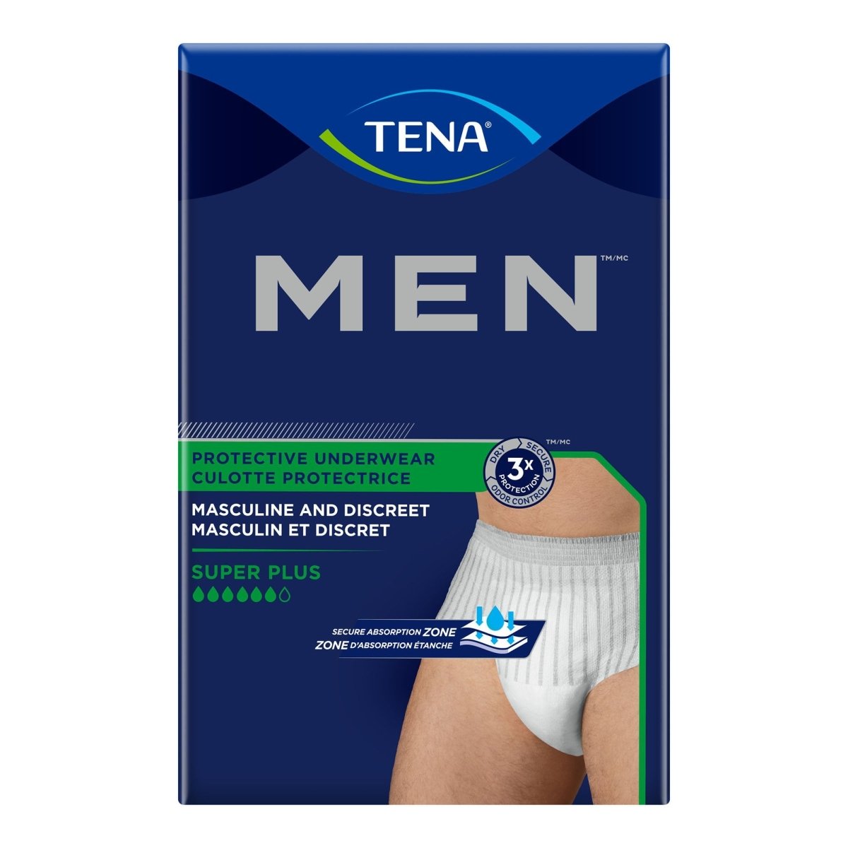 Tena Men Super Plus Absorbent Underwear - 738749_BG - 1 Tena Men Super Plus Absorbent Underwear - 738749_BG - 1