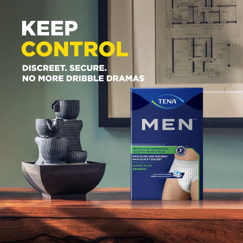Tena Men Super Plus Absorbent Underwear - 738749_BG - 6 Tena Men Super Plus Absorbent Underwear - 738749_BG - 6