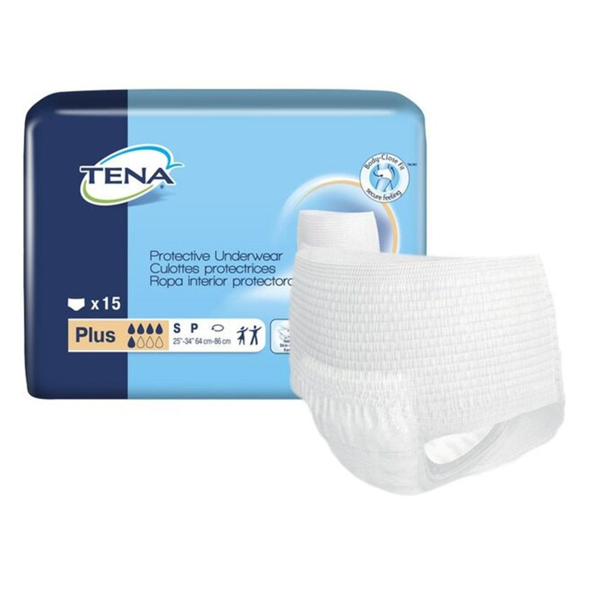Tena Plus Absorbent Underwear - 1074463_BG - 1 Tena Plus Absorbent Underwear - 1131159_BG - 1