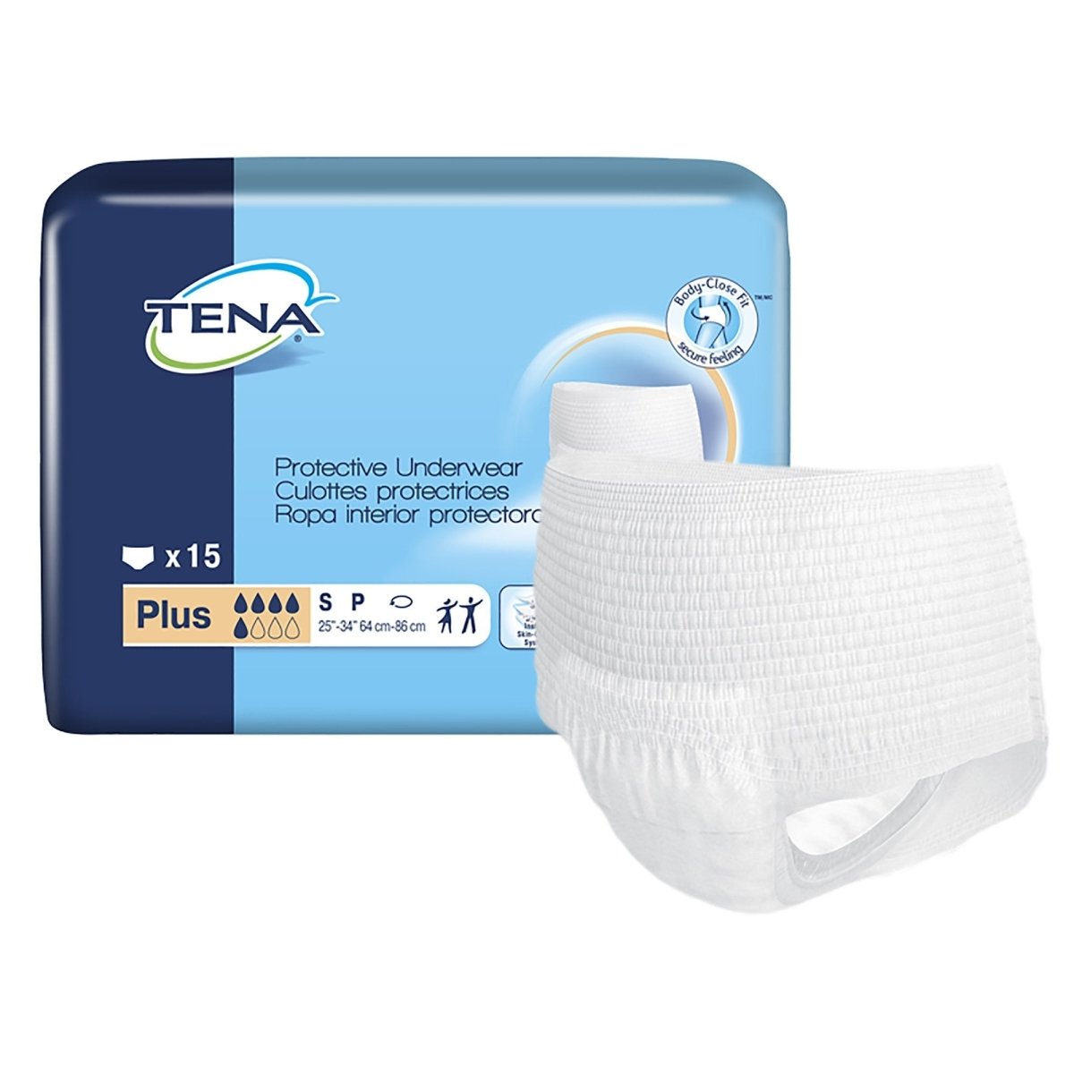 Tena Plus Absorbent Underwear - 1074463_BG - 1 Tena Plus Absorbent Underwear - 1074463_BG - 1