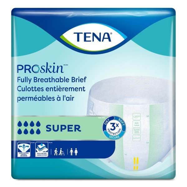 Tena ProSkin Stretch Bariatric Super Incontinence Briefs - 897121_PK - 1 Tena ProSkin Stretch Bariatric Super Incontinence Briefs - 897121_PK - 2