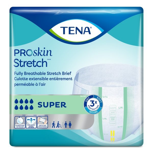 Tena ProSkin Stretch Super Incontinence Briefs - 670604_BG - 1 Tena ProSkin Stretch Super Incontinence Briefs - 670604_BG - 1
