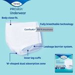 Tena Proskin Ultimate-Extra Absorbent Fully Breathable Underwear - 978862_BG - 10