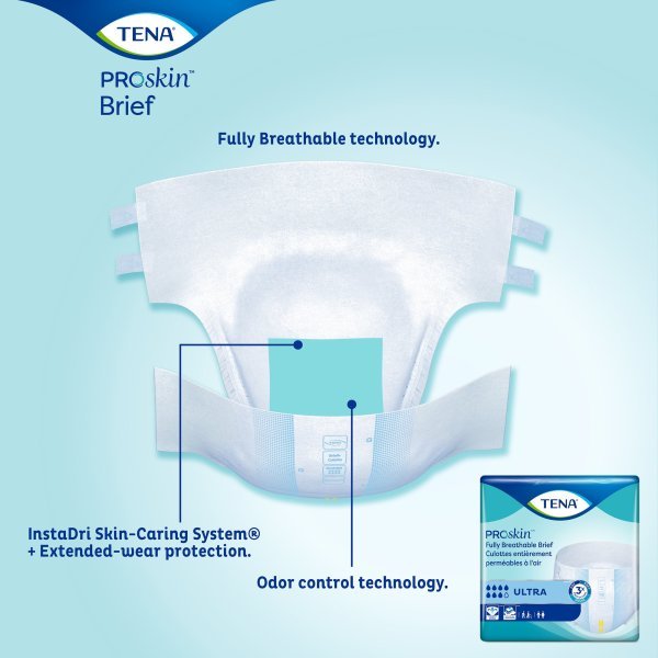 Tena ProSkin Ultra Fully Breathable Incontinence Briefs - 694181_CS - 10 Tena ProSkin Ultra Fully Breathable Incontinence Briefs - 694181_CS - 10