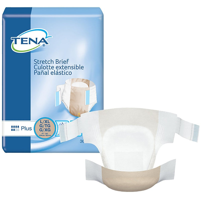 Tena Stretch Plus Incontinence Brief -Unisex - 959406_CS - 2 Tena Stretch Plus Incontinence Brief -Unisex - 959406_CS - 2