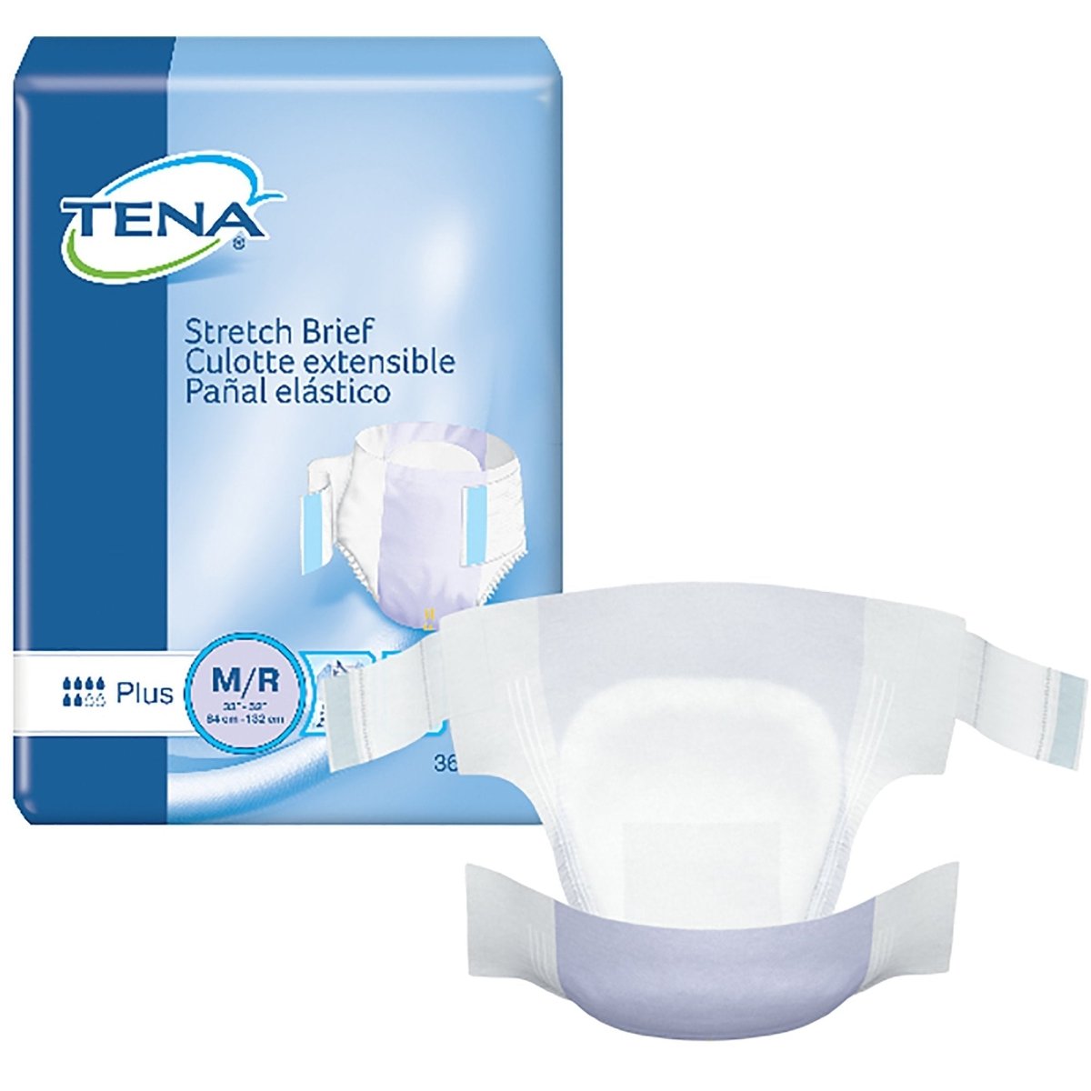 Tena Stretch Plus Incontinence Brief -Unisex - 959405_CS - 1 Tena Stretch Plus Incontinence Brief -Unisex - 959405_CS - 1