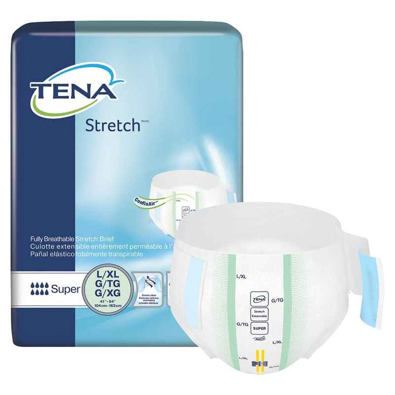 Tena Stretch Super Incontinence Brief -Unisex - 670605_BG - 2 Tena Stretch Super Incontinence Brief -Unisex - 670605_BG - 2