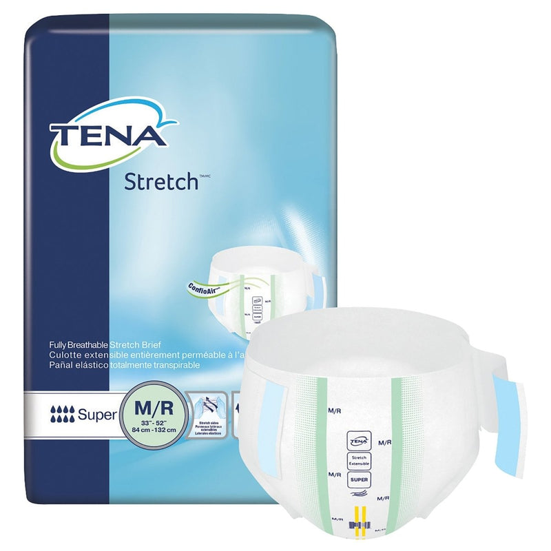 Tena Stretch Super Incontinence Brief -Unisex - 670604_BG - 1 Tena Stretch Super Incontinence Brief -Unisex - 670604_BG - 1